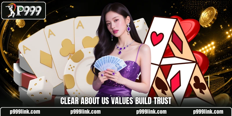 Clear About Us values build trust