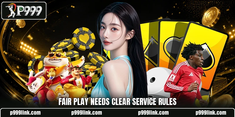 Fair play needs clear service rules