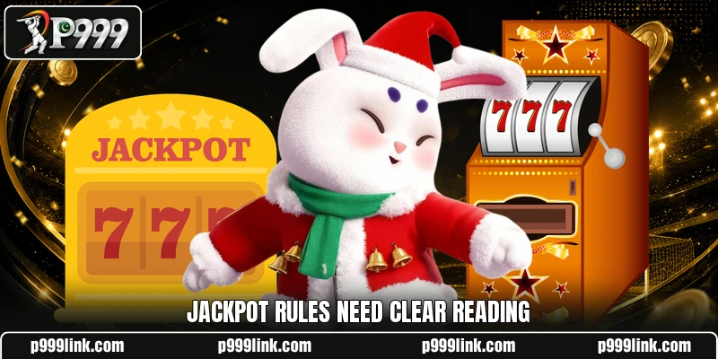 Jackpot rules need clear reading