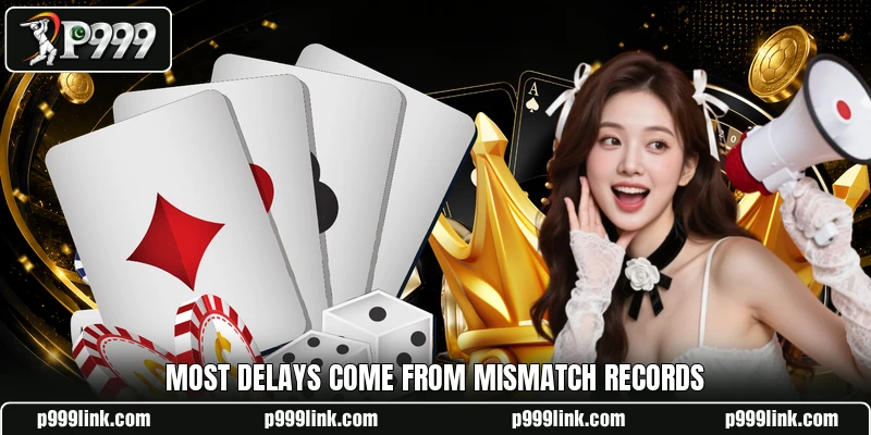 Most delays come from mismatch records