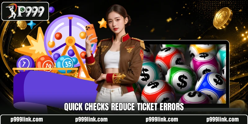 Quick checks reduce ticket errors