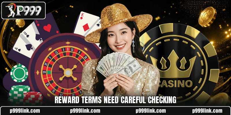 Reward terms need careful checking