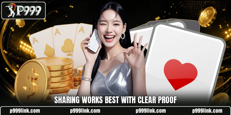 Sharing works best with clear proof