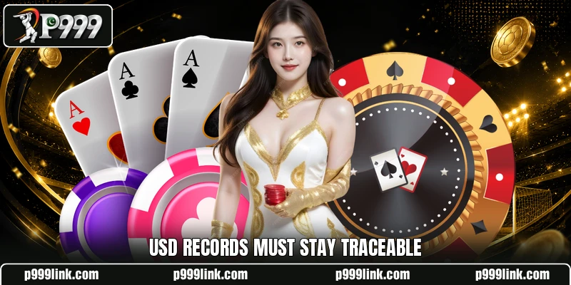USD records must stay traceable